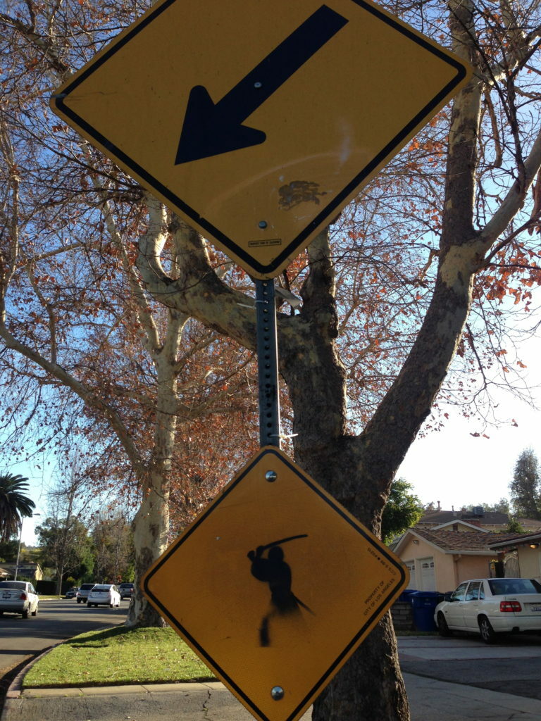 street sign ninja