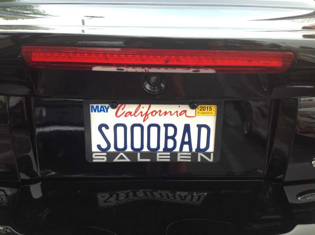 vanity plates