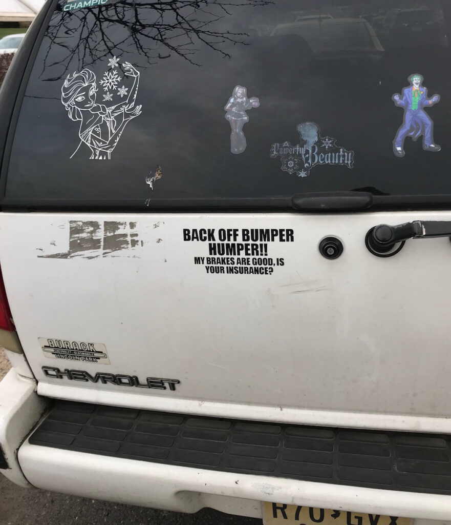 bumper sticker