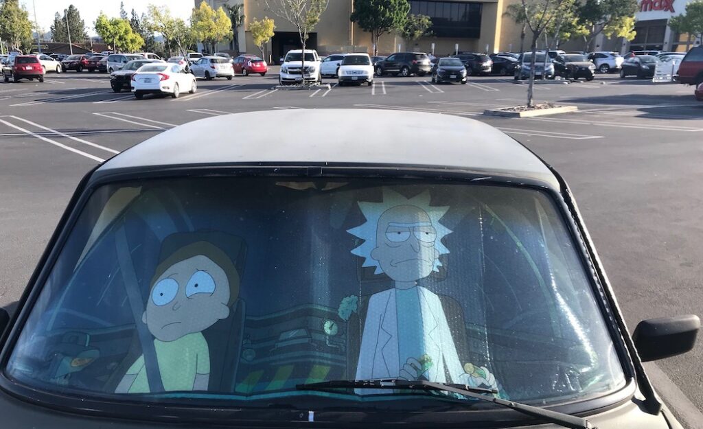 rick and morty windshield