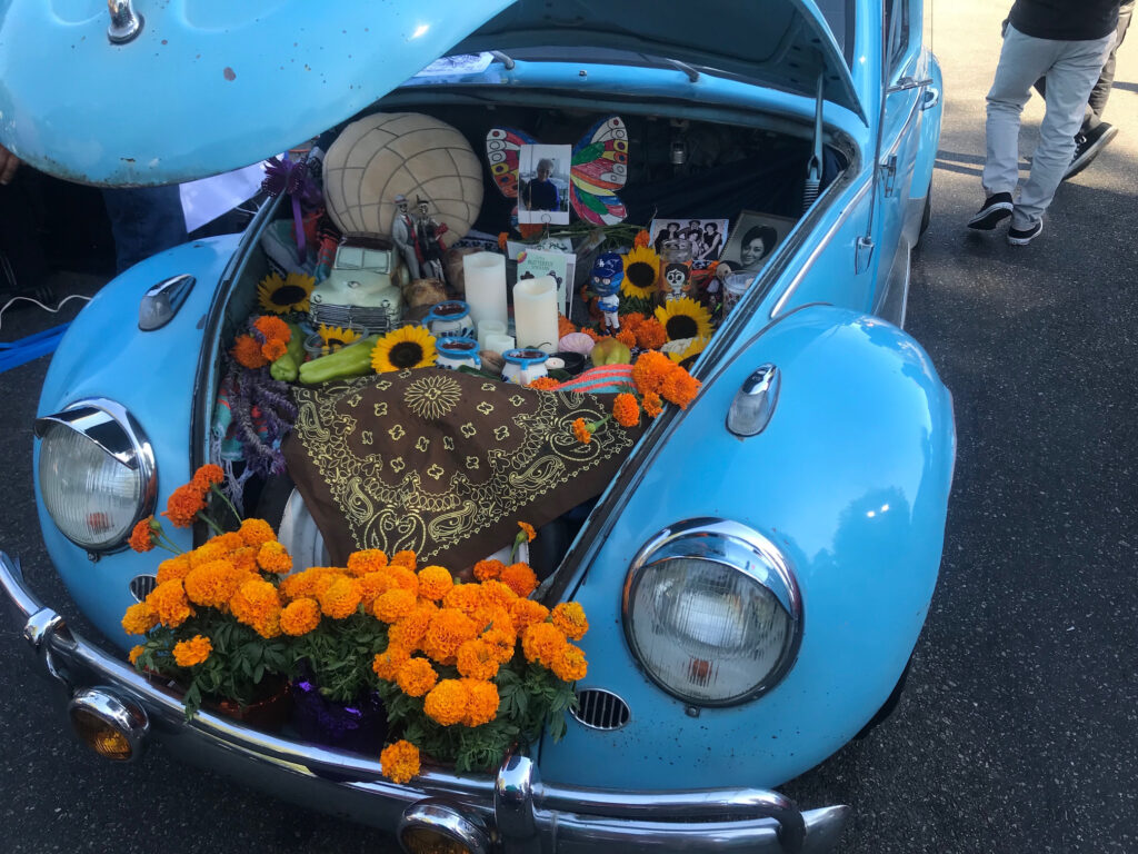lowrider altar dia de los muertos