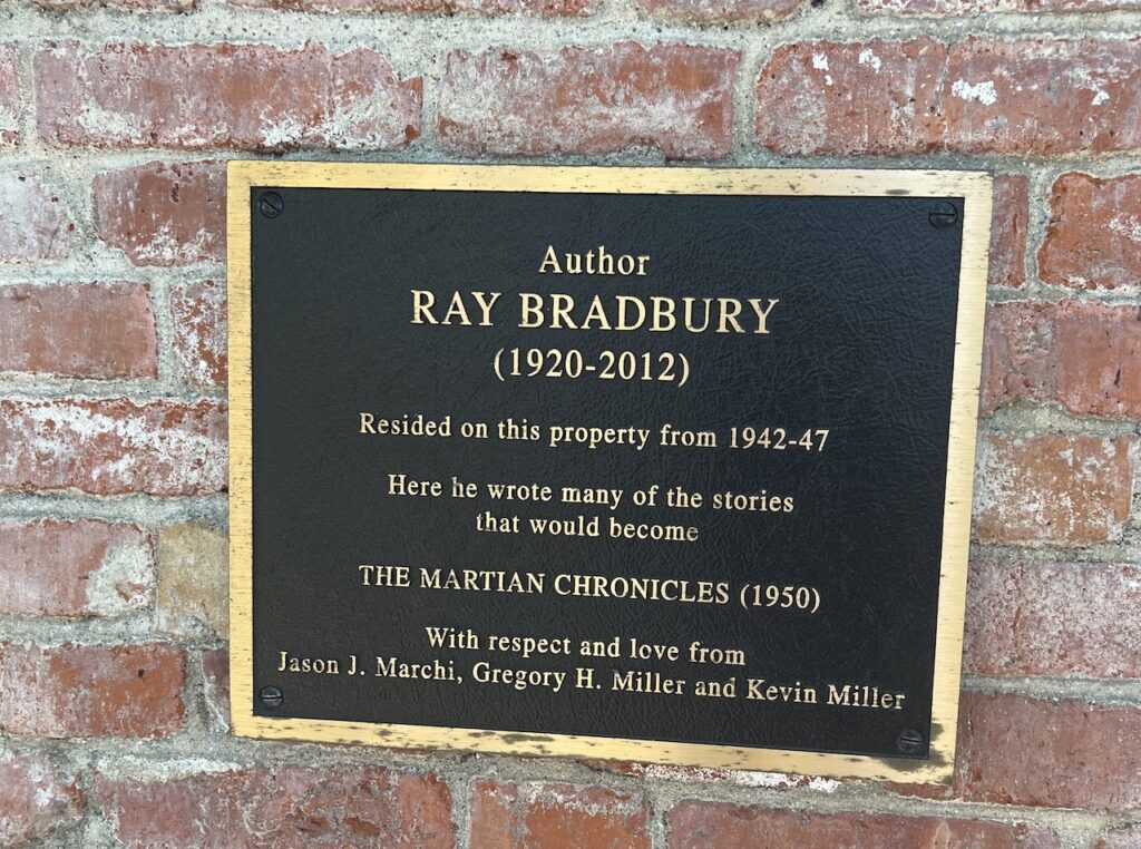 ray bradbury plaque