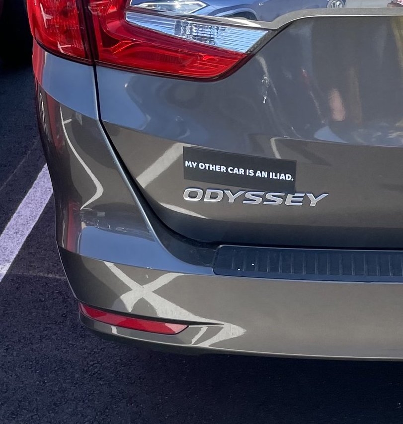 Honda Odyssey bumper sticker